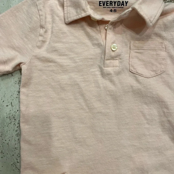 CrewCuts Kids Slub Everyday Polo Light Pink - Picture 6 of 6